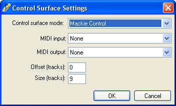 Reaper 0b6 preferences control surfaces add.png
